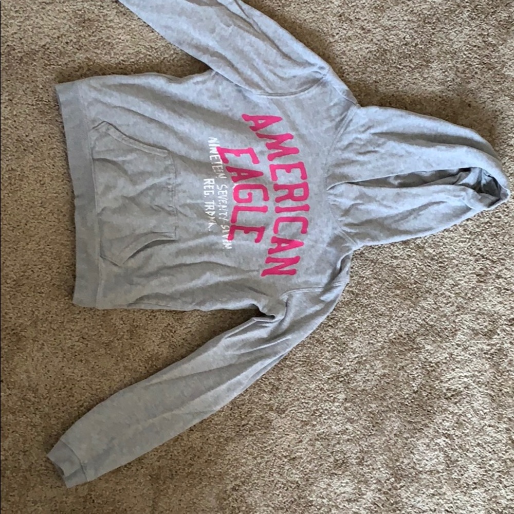 American Eagle cropped Hoodie size Small